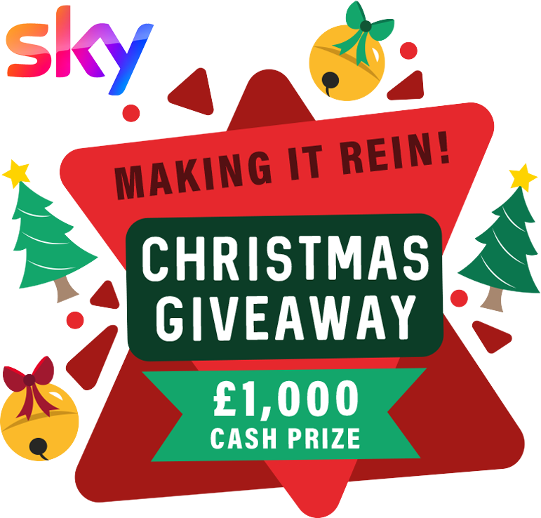 Christmas Prize Draw in association with Sky - £1,000 cash prize